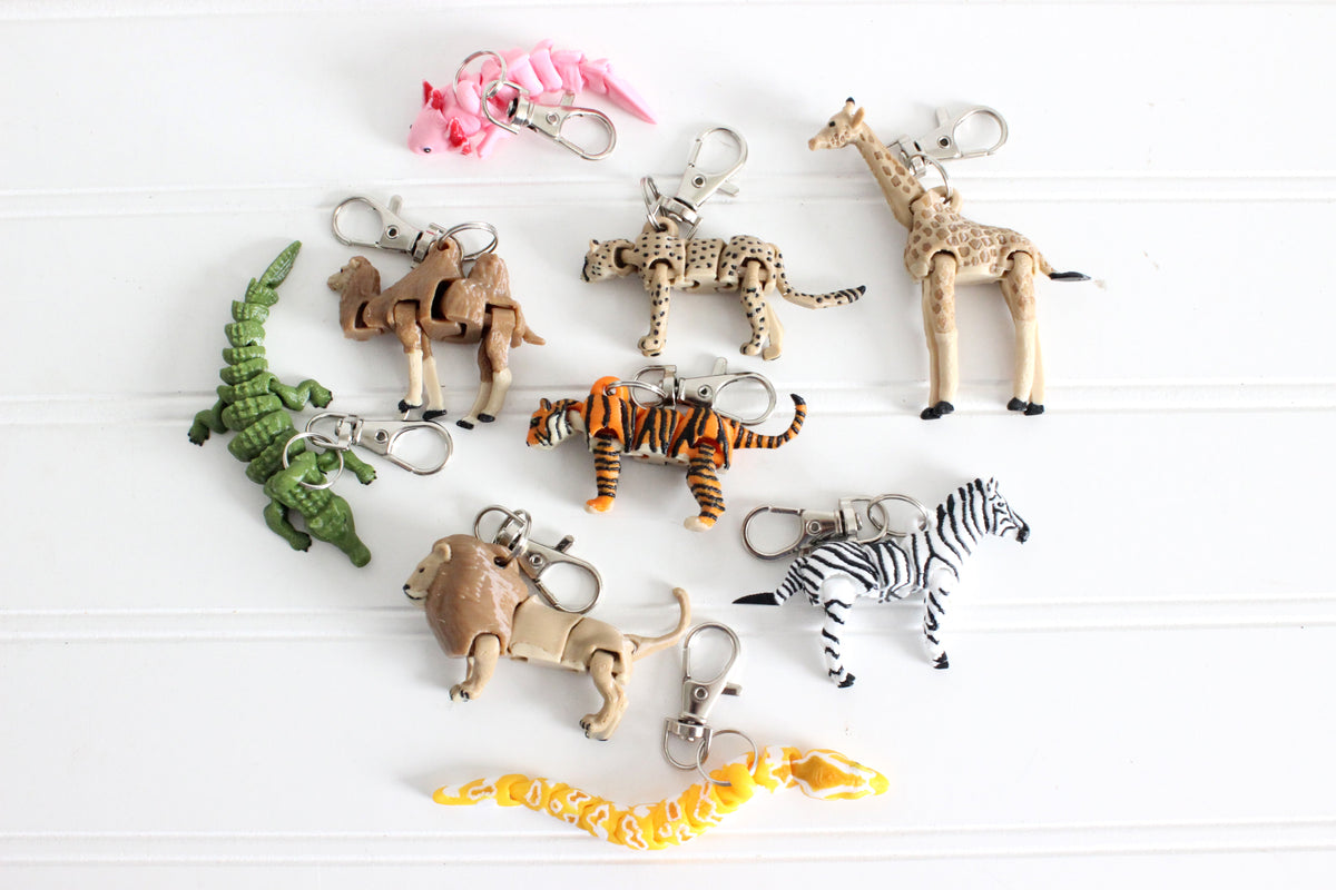 Zoo / Safari Animal Keychains