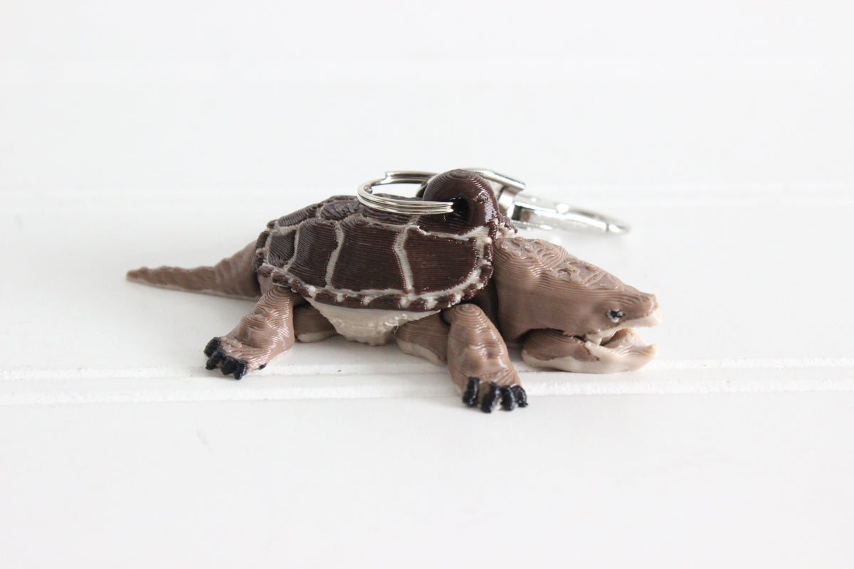 Common Snapping turtle keychain